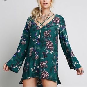 Free People Heartbeat Floral Mini Dress Size XS